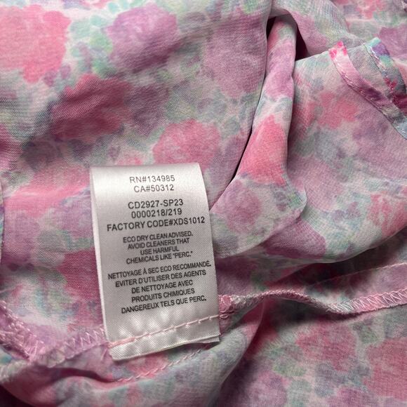 For Love & Lemons Oakley Sweetheart Neck Open Back Floral Mini Dress Pink Size M - Picture 6 of 7